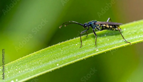 Wallpaper Mural Close-up of insect on blade of grass Torontodigital.ca