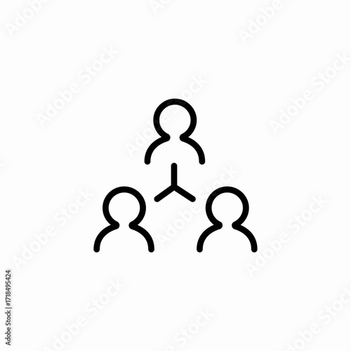 personal interconnection icon sign vector
