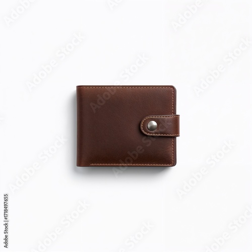 leather wallet isolated on white