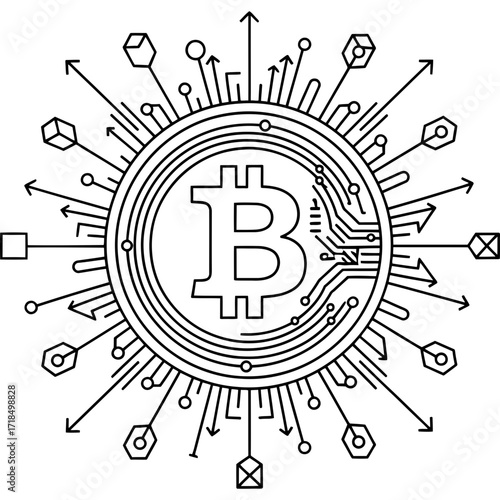 Bitcoin Network Decentralized Digital Currency Technology