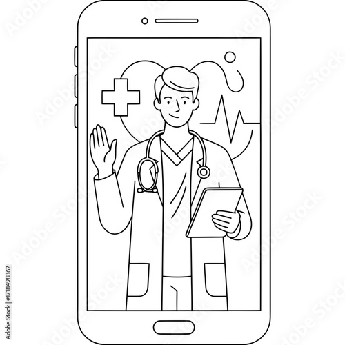 Telemedicine Doctor Consultation on Smartphone Healthcare Services