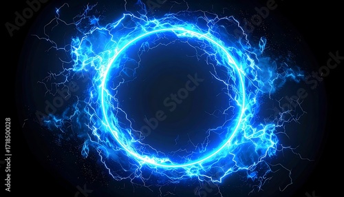 Abstract circular electric energy design