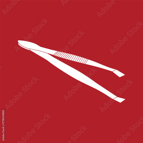 Tweezers/metal clamp icon