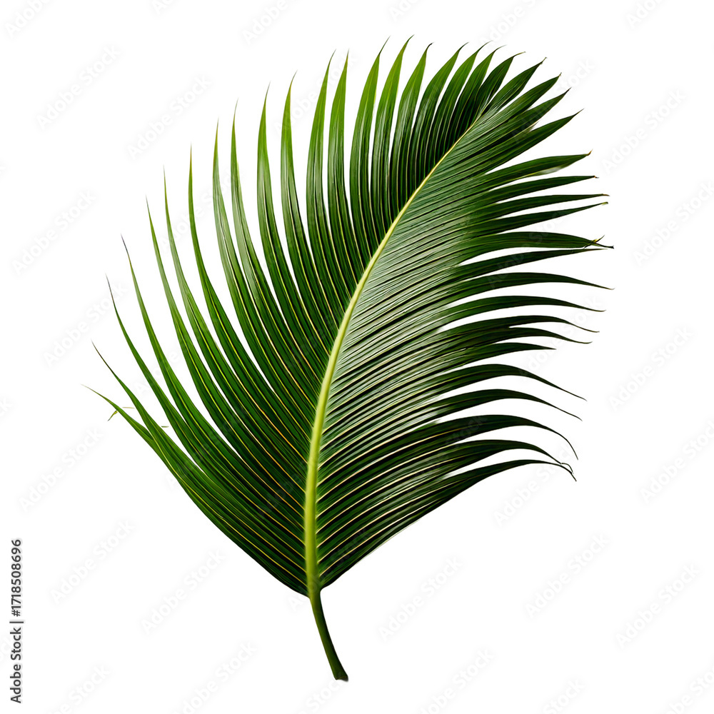 Obraz premium Tropical leaves on white background 