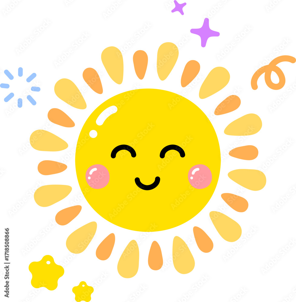 Obraz premium Cute Sun