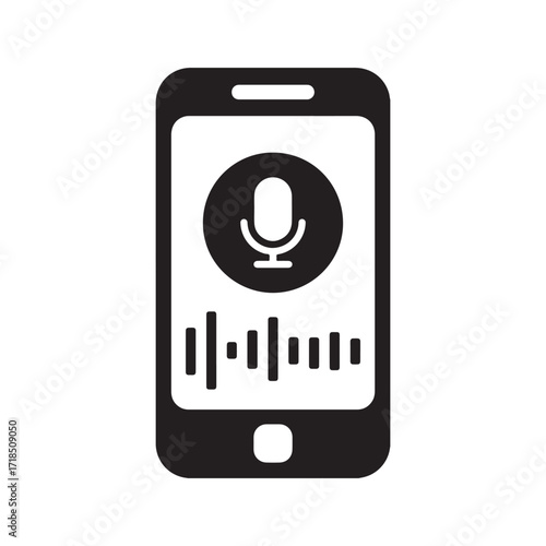 Voice Command Technology Vector