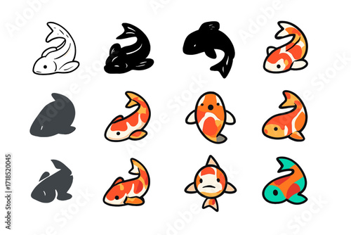 Koi Fish Logos.