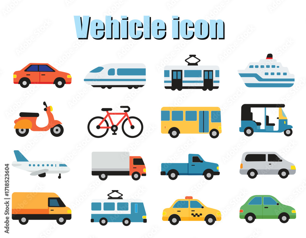 Naklejka premium Vehicle icon