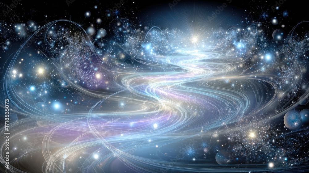 Fototapeta premium Abstract Colorful Space Galaxy