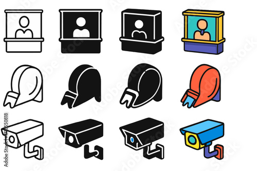 Bank Queue Icons.