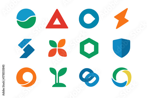 Logo Grid Design. All logos equally spaced in a ? grid ( per row). Uniform logo size. No text. Transparent background. Isolated layout.