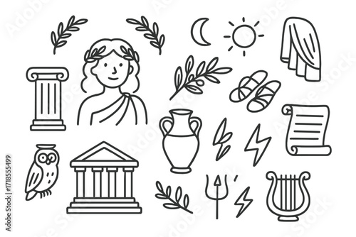 Greek Mythology Doodles.