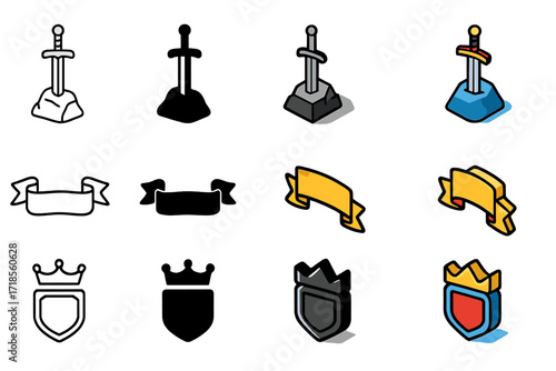 Heroic Princes Icon Set.