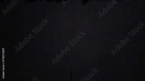 Lightning Strike Illuminating the Night Sky