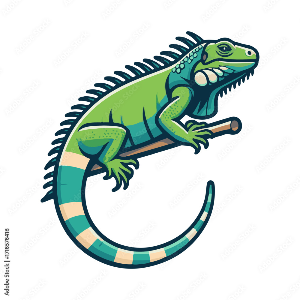 Fototapeta premium iguana illustration design