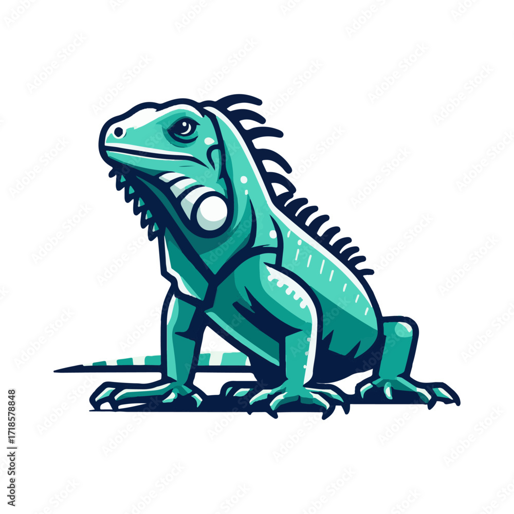 Fototapeta premium iguana illustration design