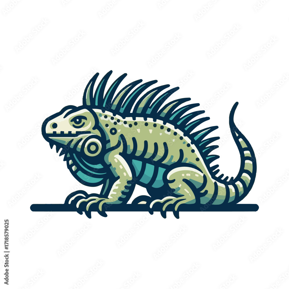 Obraz premium iguana illustration design