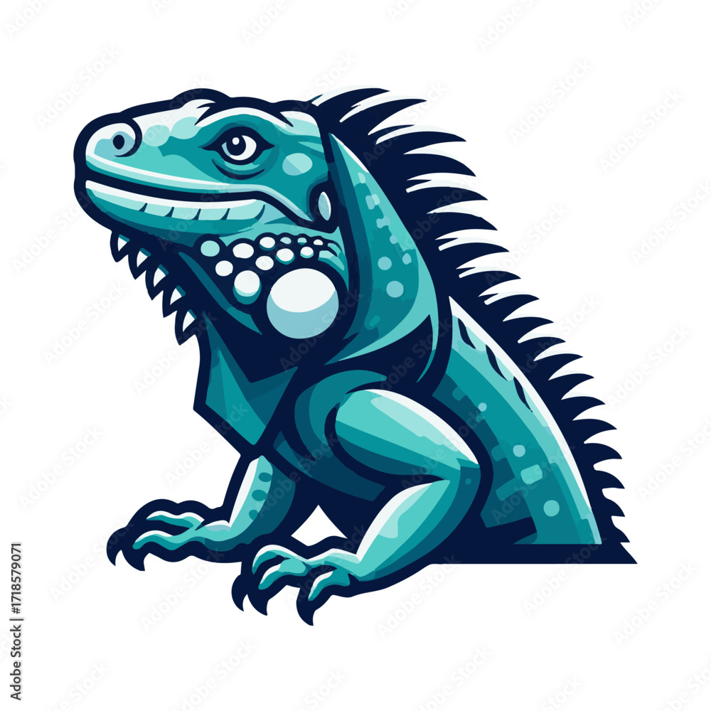 Fototapeta premium iguana illustration design