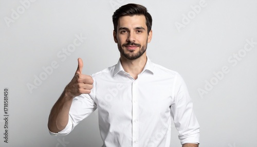 Easygoing casual up white rolled sleeves Friday man shirt classic buttondown