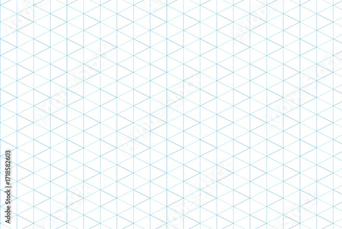 Triangle cyan color pattern background | Vector seamless cubic geometric pattern | Modern stylish thin linear texture. 
