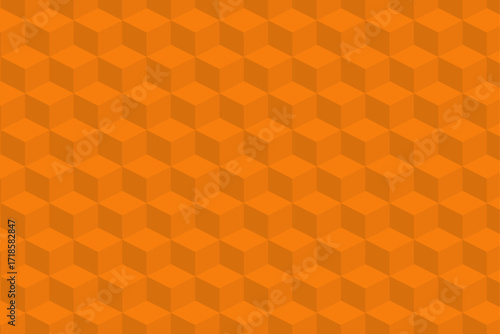 Modern 3d hexagon seamless vector pattern
| Abstract orange cubic square shape backdrop texture. cube geometric wall, floor vector, decoration diamond hexagon triangle wallpaper 