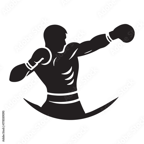 Boxing vector illustration on a white background.Simple design,perfect for various uses.