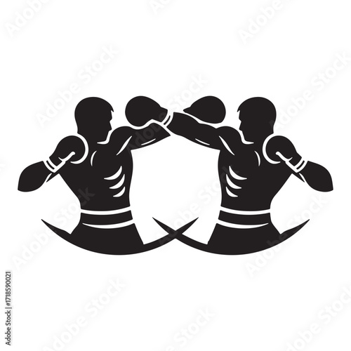 Boxing vector illustration on a white background.Simple design,perfect for various uses.