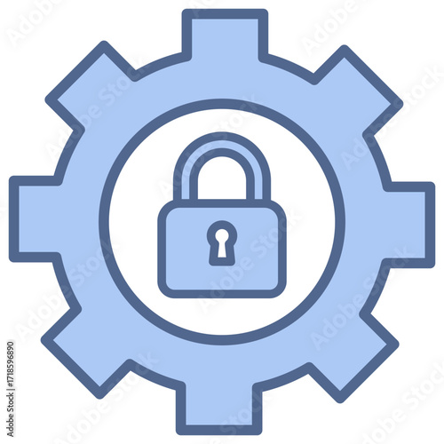 Privacy Settings Blue Icon