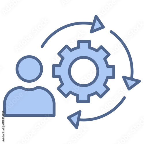Settings Blue Icon