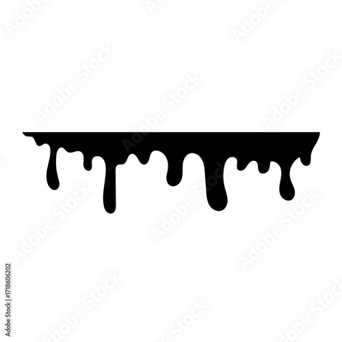 Black Dripping Liquid