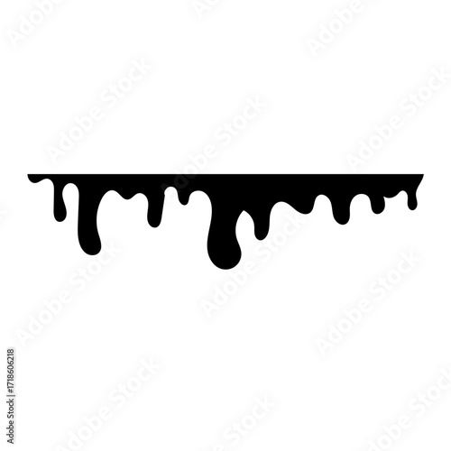 Black Dripping Liquid