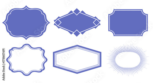 Elegant vintage decorative frames and borders collection for sophisticated design projects and timeless branding needs