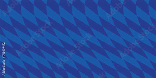 Bavarian Oktoberfest seamless pattern with blue and white rhombus Flag of Bavaria Oktoberfest blue