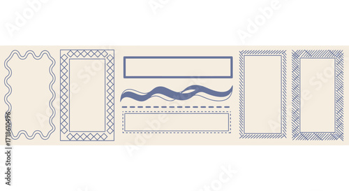 Elegant collection of decorative borders and dividers perfect for enhancing invitations, stationery, and creative projects with a touch of classic style.