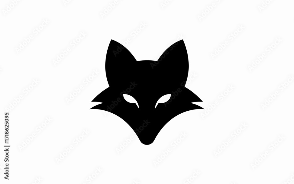 Obraz premium black cat head