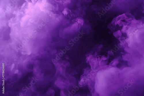 Abstract purple smoke background with dark areas and wispy textures.