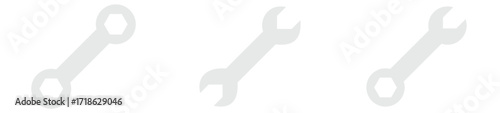 Set of Tools and Service icons set. Wrench, screwdriver and gear icon. Screwdriver and wrench glyph icon of vector illustration 
by maxalamin09