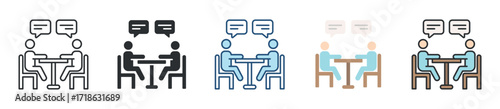 Meeting Icon Set Multiple Style Collection