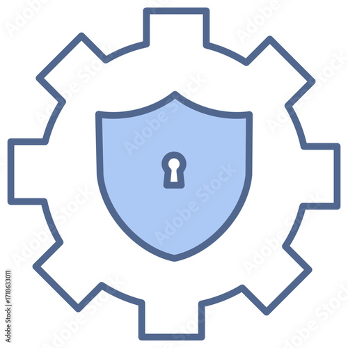 Privacy Setting Blue Icon