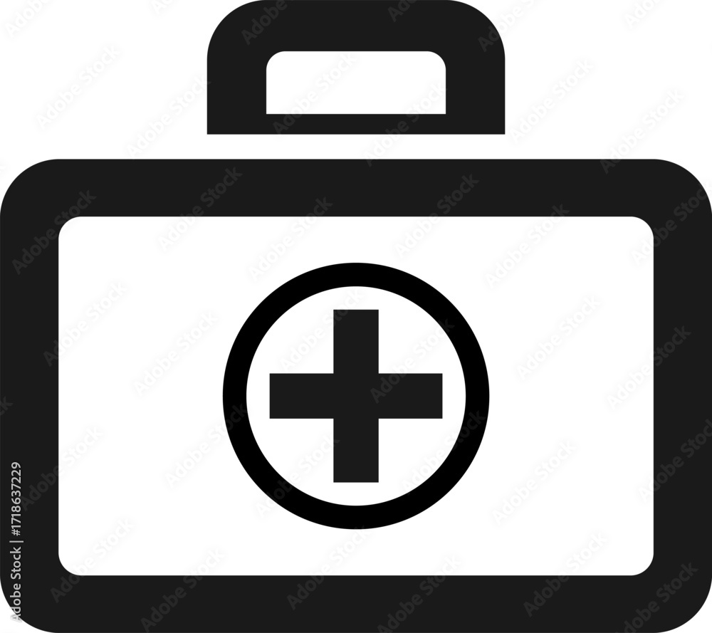 Fototapeta premium Medical icon set. Containing doctor, medicine, hospital, treatment, healthcare, nurse, pills, clinic and more. Solid vector icons collection.