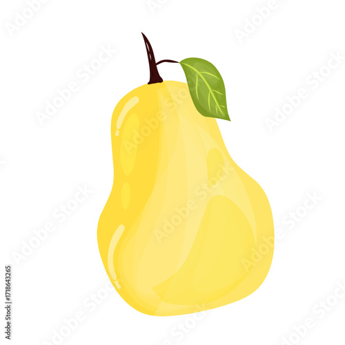 pear on a white background