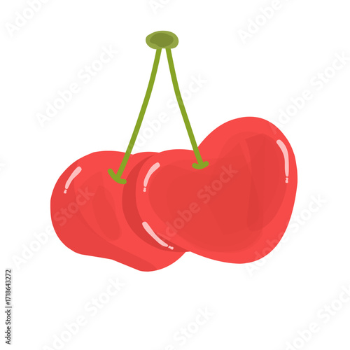 cherry isolated on white