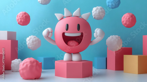 Playful cartoon character design