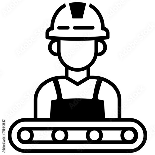 Factory Worker mixed icon