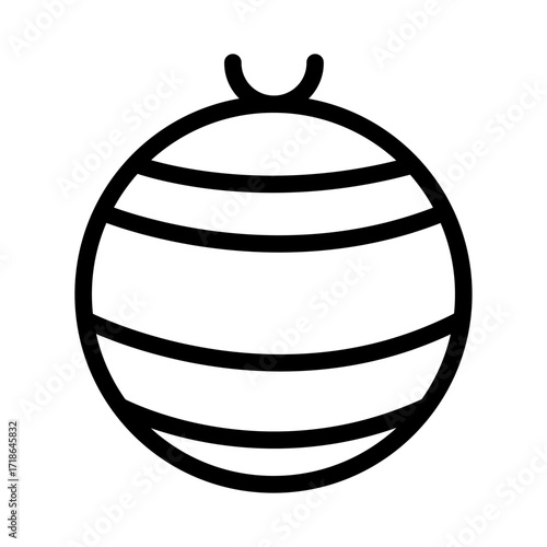 Pilates Ball Line Icon of Yoga & Pilates Studios Icon Set