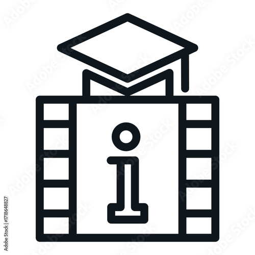 Accessible Info Line Icon of Disability Support Services (University) Icon Set