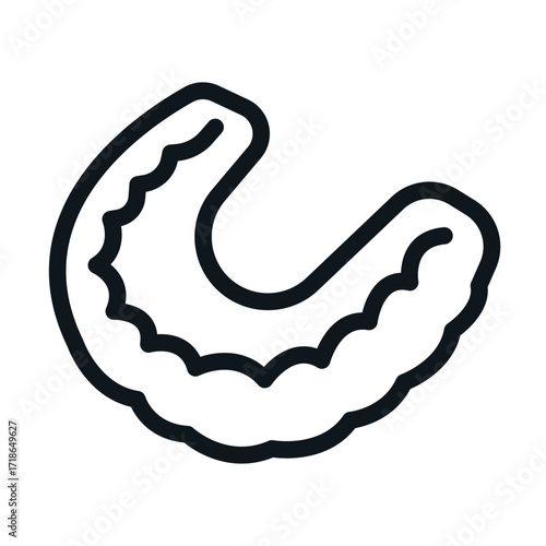 Retainer Line Icon of Orthodontics Icon Set