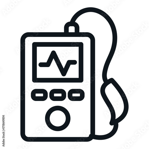 Hearing Device Line Icon of Apprenticeships Icon Set