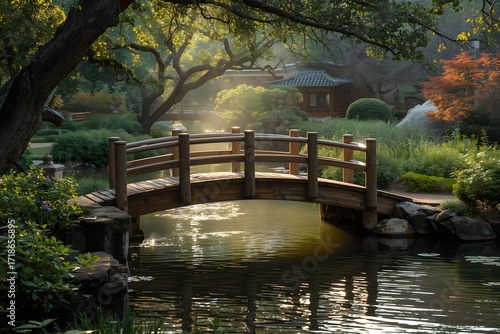 A bridge over water wallpaper.