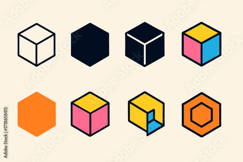 Geometric Logo Designs. line, bold thick line, solid black filled, solid black isometric, flat minimal monochrome, flat colorful, isometric flat colorful Free Download Geometric Logo Designs. line, bold thick line, solid black filled, solid black isometric, flat minimal monochrome, flat colorful, isometric flat colorful - GFXLoad
